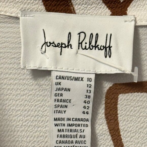 Joseph Ribkoff Abstract Print Button-Up Shirt Size M tunic - Picture 3 of 12